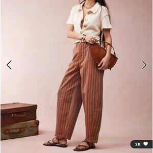 ASOS  Barrel Leg Striped Pants